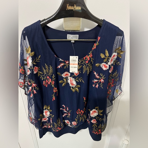 JM NEW NYLON COLLECTION BLOUSE size 2X - Picture 3 of 8